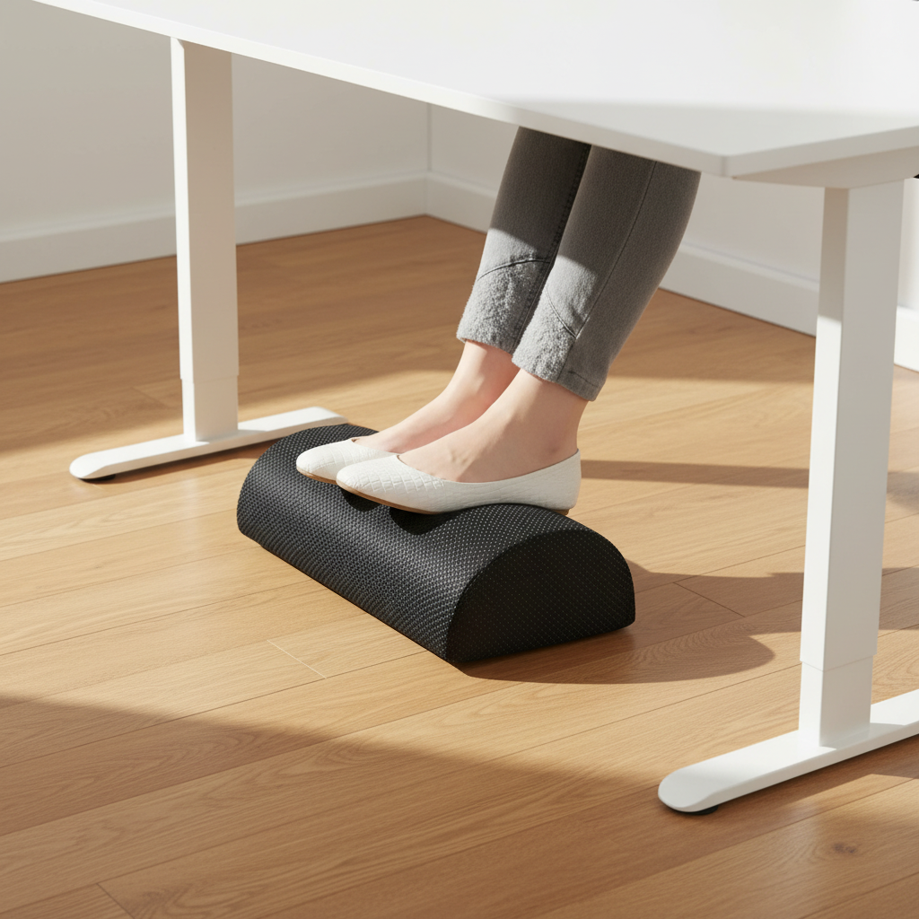 Ergonomická opěrka nohou – paměťová pěna, protiskluzová